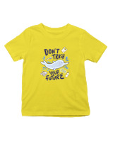 T-Shirt  Παιδικό - Dont Trash Your Future - Color Thumbnail Κίτρινο