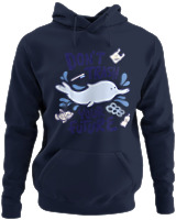 Φούτερ με κουκούλα - Dont Trash Your Future - Color Thumbnail Navy Blue