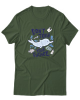 T-Shirt  Γυναικείο - Dont Trash Your Future - Color Thumbnail Κυπαρισσί
