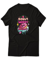 T-Shirt Αντρικό - Donut Worry - Color Thumbnail Μαύρο