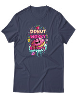 T-Shirt Αντρικό - Donut Worry - Color Thumbnail Μπλε Γκρι