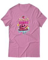 T-Shirt Αντρικό - Donut Worry - Color Thumbnail Ροζ
