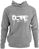 Φούτερ με κουκούλα - Dope - Color Thumbnail Γκρι Μελανζέ