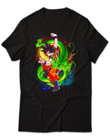 T-Shirt Unisex - Dragon - Color Thumbnail Μαύρο