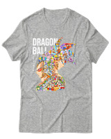 T-Shirt Unisex - Dragon Ball Legacy - Color Thumbnail Γκρι Μελανζέ