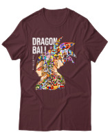 T-Shirt Unisex - Dragon Ball Legacy - Color Thumbnail Μπορντό