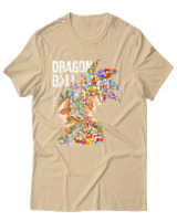 T-Shirt Unisex - Dragon Ball Legacy - Color Thumbnail Μπεζ