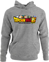 Φούτερ με κουκούλα - Dragon Ball Super Fury - Color Thumbnail Γκρι Μελανζέ