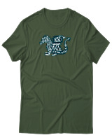 T-Shirt Αντρικό - Dragon Rises - Color Thumbnail Κυπαρισσί