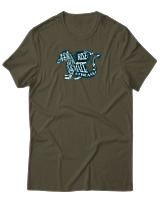 T-Shirt Αντρικό - Dragon Rises - Color Thumbnail Χακί