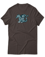 T-Shirt Αντρικό - Dragon Rises - Color Thumbnail Καφέ