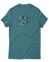 T-Shirt Αντρικό - Dragon Rises - Color Thumbnail Μπλε Πράσινο