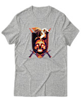 T-Shirt Αντρικό - Dragon Shield - Color Thumbnail Γκρι Μελανζέ