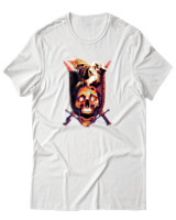 T-Shirt Αντρικό - Dragon Shield - Color Thumbnail Άσπρο