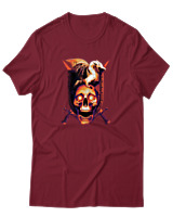 T-Shirt Αντρικό - Dragon Shield - Color Thumbnail Σκούρο Κόκκινο