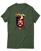T-Shirt Αντρικό - Dragon Shield - Color Thumbnail Κυπαρισσί