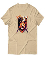 T-Shirt Αντρικό - Dragon Shield - Color Thumbnail Μπεζ