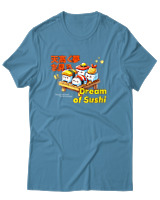 T-Shirt Αντρικό - Dream Of Sushi - Color Thumbnail Τιρκουάζ