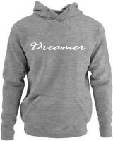 Φούτερ με κουκούλα - Dreamer - Color Thumbnail Γκρι Μελανζέ