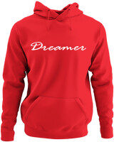 Φούτερ με κουκούλα - Dreamer - Color Thumbnail Κόκκινο