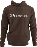 Φούτερ με κουκούλα - Dreamer - Color Thumbnail Καφέ