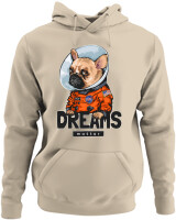 Φούτερ με κουκούλα - Dreams Matter - Color Thumbnail Μπέζ