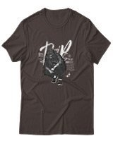 T-Shirt Αντρικό - Dril Style - Color Thumbnail Καφέ