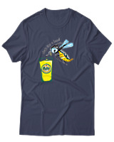 T-Shirt Αντρικό - Drink Like A Local - Color Thumbnail Μπλε Γκρι