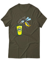 T-Shirt Αντρικό - Drink Like A Local - Color Thumbnail Χακί