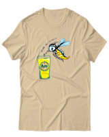 T-Shirt Αντρικό - Drink Like A Local - Color Thumbnail Μπεζ