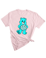 T-Shirt Woman Fashion Γυναικείο - Drink More Water - Color Thumbnail PALE PINK