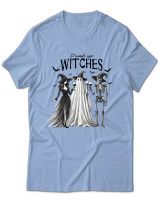 T-Shirt Unisex - Drink Up Witches - Color Thumbnail Γαλάζιο