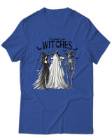 T-Shirt Unisex - Drink Up Witches - Color Thumbnail Μπλε Ρουά
