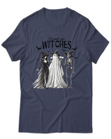 T-Shirt Unisex - Drink Up Witches - Color Thumbnail Μπλε Γκρι