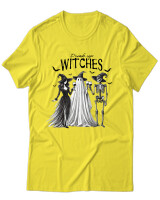 T-Shirt Unisex - Drink Up Witches - Color Thumbnail Κίτρινο