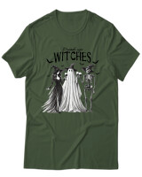 T-Shirt Unisex - Drink Up Witches - Color Thumbnail Κυπαρισσί