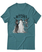 T-Shirt Unisex - Drink Up Witches - Color Thumbnail Μπλε Πράσινο