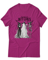 T-Shirt Unisex - Drink Up Witches - Color Thumbnail Φουξια