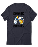 T-Shirt Αντρικό - Drinking Buddies - Color Thumbnail Σκούρο Μπλε