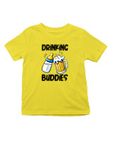 T-Shirt  Παιδικό - Drinking Buddies - Color Thumbnail Κίτρινο