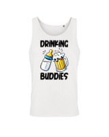 Αμάνικο Μπλουζάκι Αντρικό - Drinking Buddies - Color Thumbnail 'Ασπρο