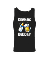 Αμάνικο Μπλουζάκι Αντρικό - Drinking Buddies - Color Thumbnail Μαύρο