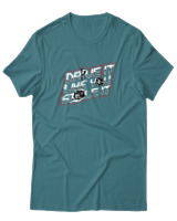 T-Shirt Αντρικό - Drive It Like You Stole It - Color Thumbnail Μπλε Πράσινο