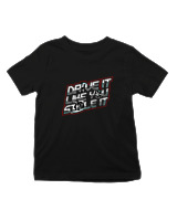 T-Shirt  Παιδικό - Drive It Like You Stole It - Color Thumbnail Μαύρο