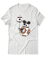 T-Shirt  Γυναικείο - Droid Birthday - Color Thumbnail Άσπρο