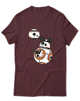 T-Shirt  Γυναικείο - Droid Birthday - Color Thumbnail Μπορντό