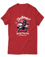 T-Shirt Αντρικό - Drop The Mic Pirate - Color Thumbnail Κόκκινο