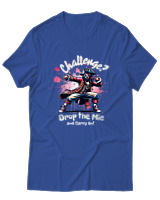 T-Shirt Αντρικό - Drop The Mic Pirate - Color Thumbnail Μπλε Ρουά