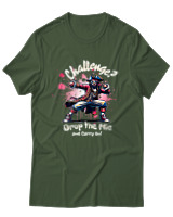 T-Shirt Αντρικό - Drop The Mic Pirate - Color Thumbnail Κυπαρισσί