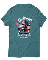 T-Shirt Αντρικό - Drop The Mic Pirate - Color Thumbnail Μπλε Πράσινο